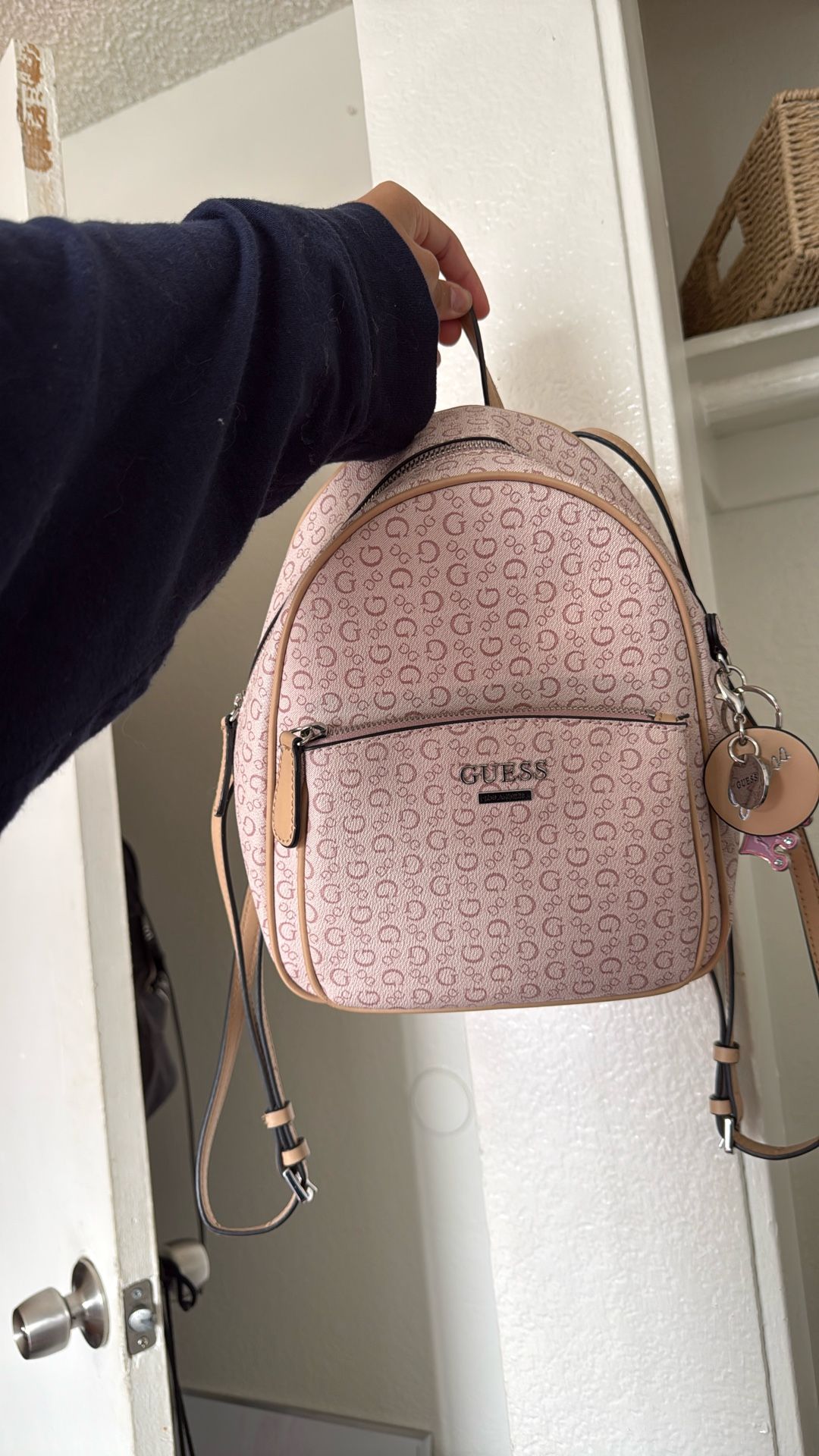 Pink Guess Backpack 