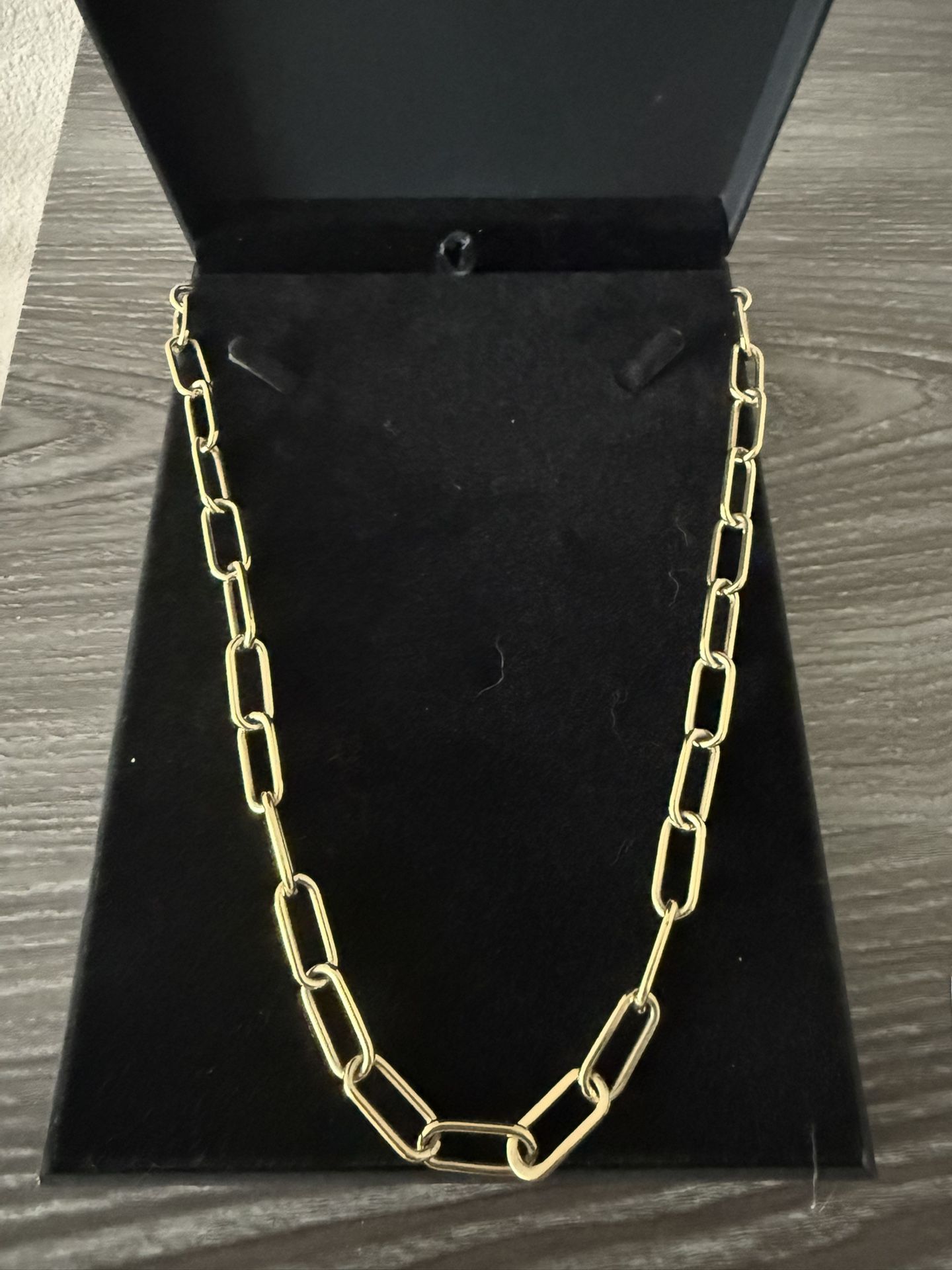 Paperclip Necklace 14k Gold Plated