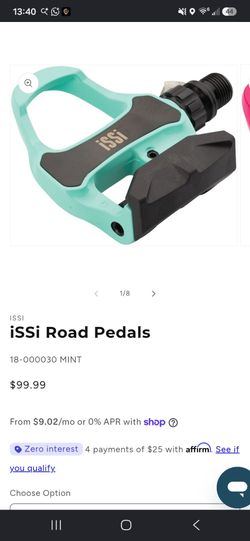 ISSI Clipless Bike Pedals – Turquoise
