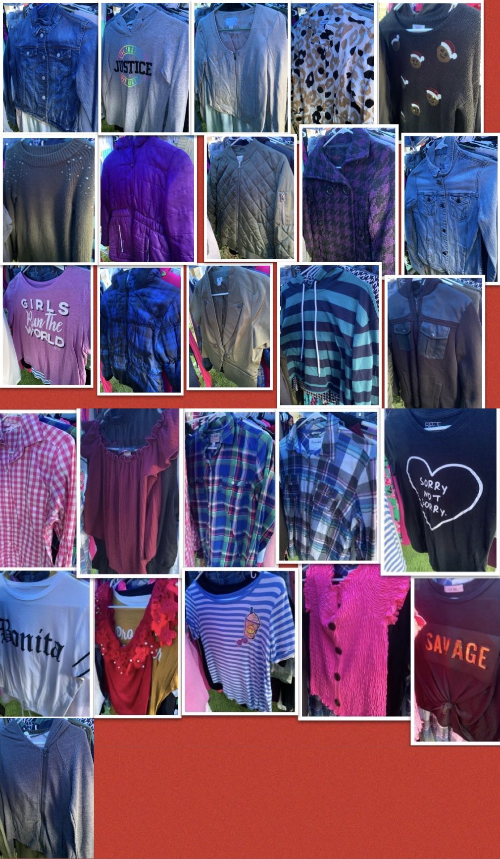 clothes( i have hundreds of items check everything here just click my profile photo 