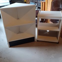 2 shelving units