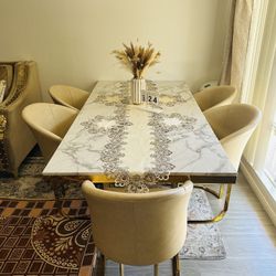 Elegant Dining Sets , And Two Beautiful, Comfortable Sofa 