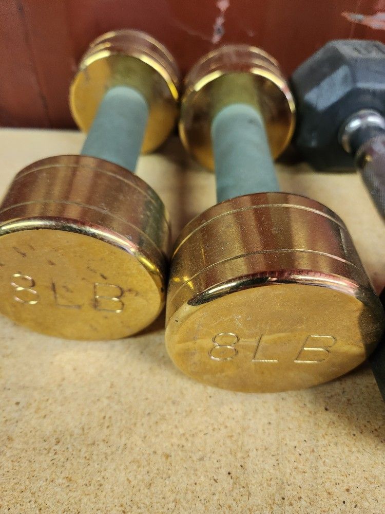 Gym Weights Dumbbells $15 Pair Firm Price