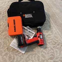 Black & Decker Cordless Drill Machine New With Bag 
