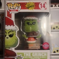 Grinch funko pop flocked 2025