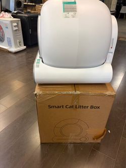 Automatic Smart Self-Cleaning Cat Litter Box,Automatic Cat Litter Cleaning Robot with 65L+9L Large Capacity/Smart Home App with Voice Control for Mult