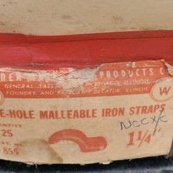 Wagner  1-1/4" Malleable Iron Straps,one hole