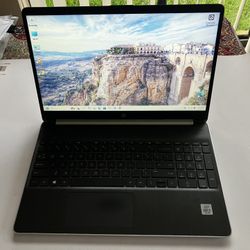 Nice, clean, fast HP 15-DY1076NR 15.6” intel i5-1035G1 8GIG  256GB M2 SSD Win 11 MS Office 2010 Pro 