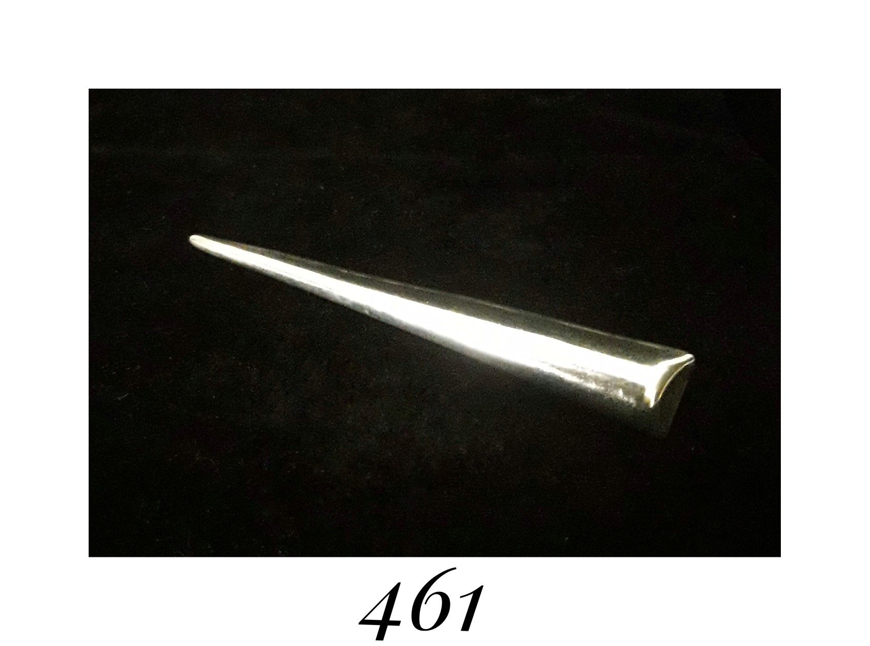 4" Large 3-D Handcrafted Sterling Silver Modernist Pin Brooch