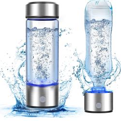 🔥Brand new🔥 2026 New Hydrogen Water Bottle, 2800PPB in 3Min, SPE PEM Tech, Portable 16OZ, Rechargeable Hydrogen Water Bottle for Travel, Home, Offic