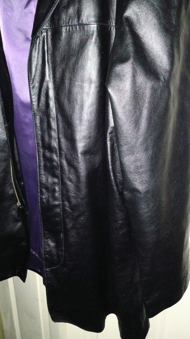 Large "AUTHENTIC" Leather Jacket (Wilson Leather)