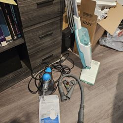 Bissell Steam Shot and Shark Steam Mop.
