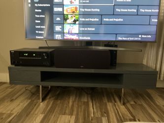 Gray Lacquered Media Console