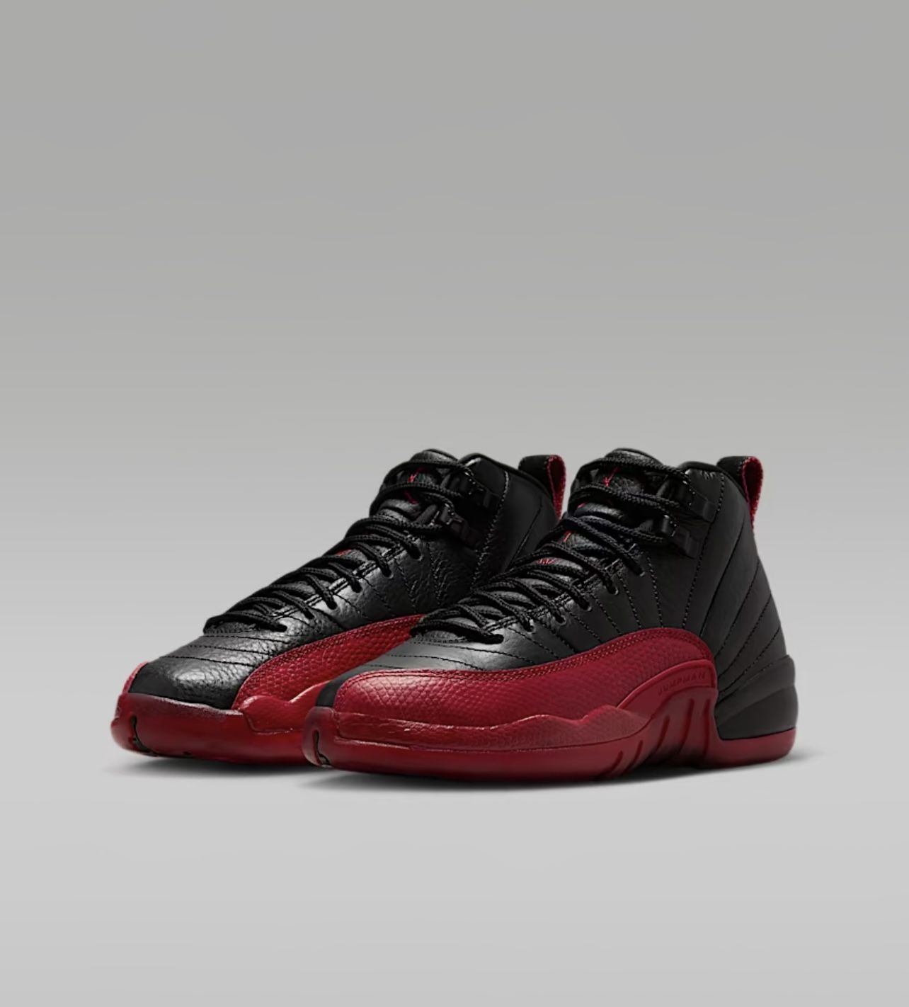AIR JORDAN 12 RETRO (GS) BLACKNARSITY RED NOIR/VARSITY ROUGE