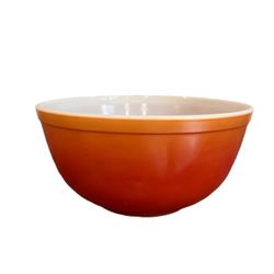 Pyrex Mixing Bowl Flameglo 2-1/2 2.5 Qt Quart 403 Orange Red 9" Vintage 70s