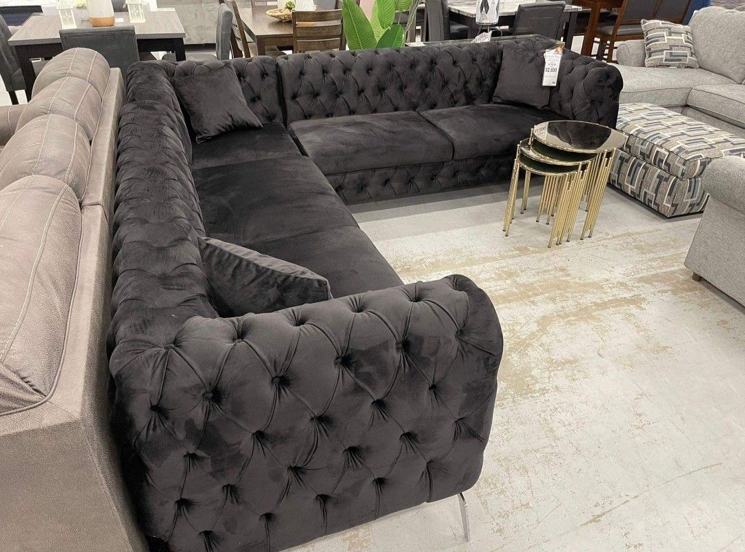 Merkur Black 3 Piece Sectional by Muse Design 