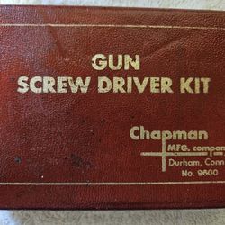 Vintage Chapman Screw Driver Kit
