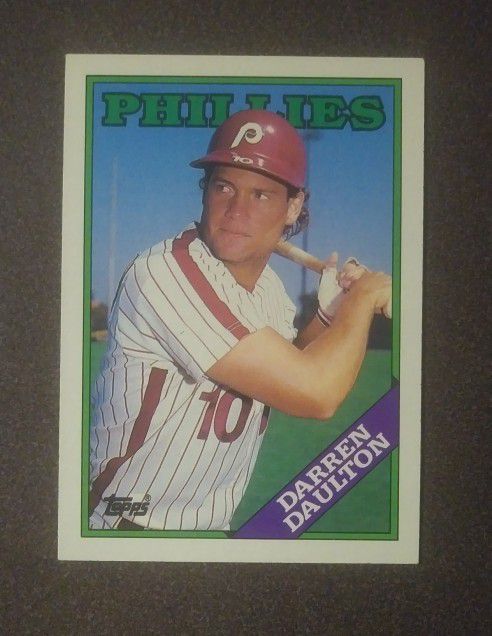 1988 Topps Darren Daulton Philadelphia Phillies #468 
Baseball Card Vintage Collectible MLB Sports