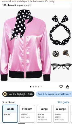 Halloween costume - pink ladies from grease