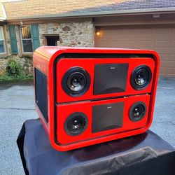 Red And Black Custom Speaker 