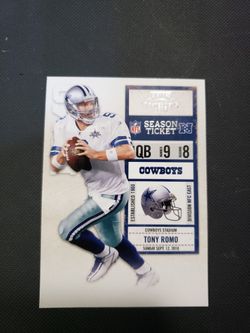 Mint 9 Tony Romo Football Card