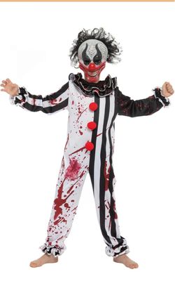 Kids Scary Clown Halloween Costume