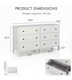 Older IKEA 6 dresser
