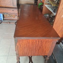 ANTIQUE SIDEBOARD AND CABINET..NICE...BEAUTIFUL!!!