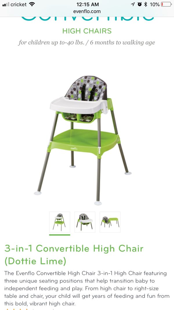 3 1 Convertible High Chair For Sale In Sanger Ca Offerup
