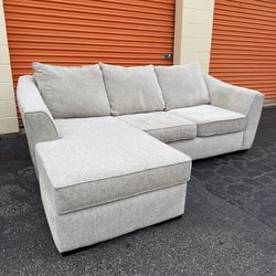 Free Delivery - Cream Sectional Couch with Reversible Chaise