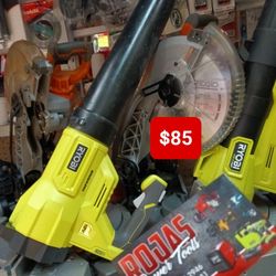 Ryobi ONE + 18V 90 MPH 25p CFM CordlessBattery Leaf Blower.  Tool-Only 