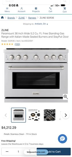 New Range ZLINE 36” (GAS)