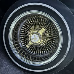 Center Gold Wire Wheels 