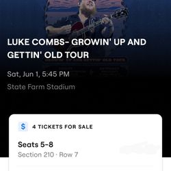 Luke Combs - June 1st Club Seats
