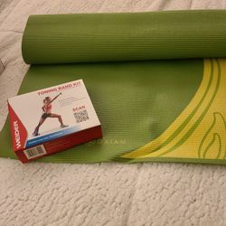 Yoga Mat With Arm Band Toning Kit