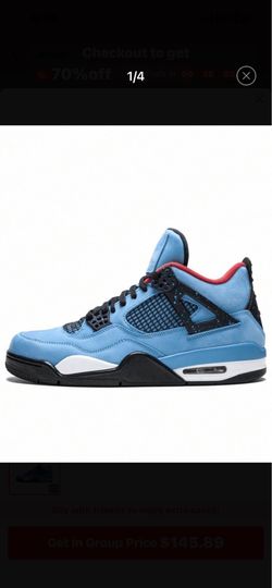 Travis Scott Jordan 4s size 10