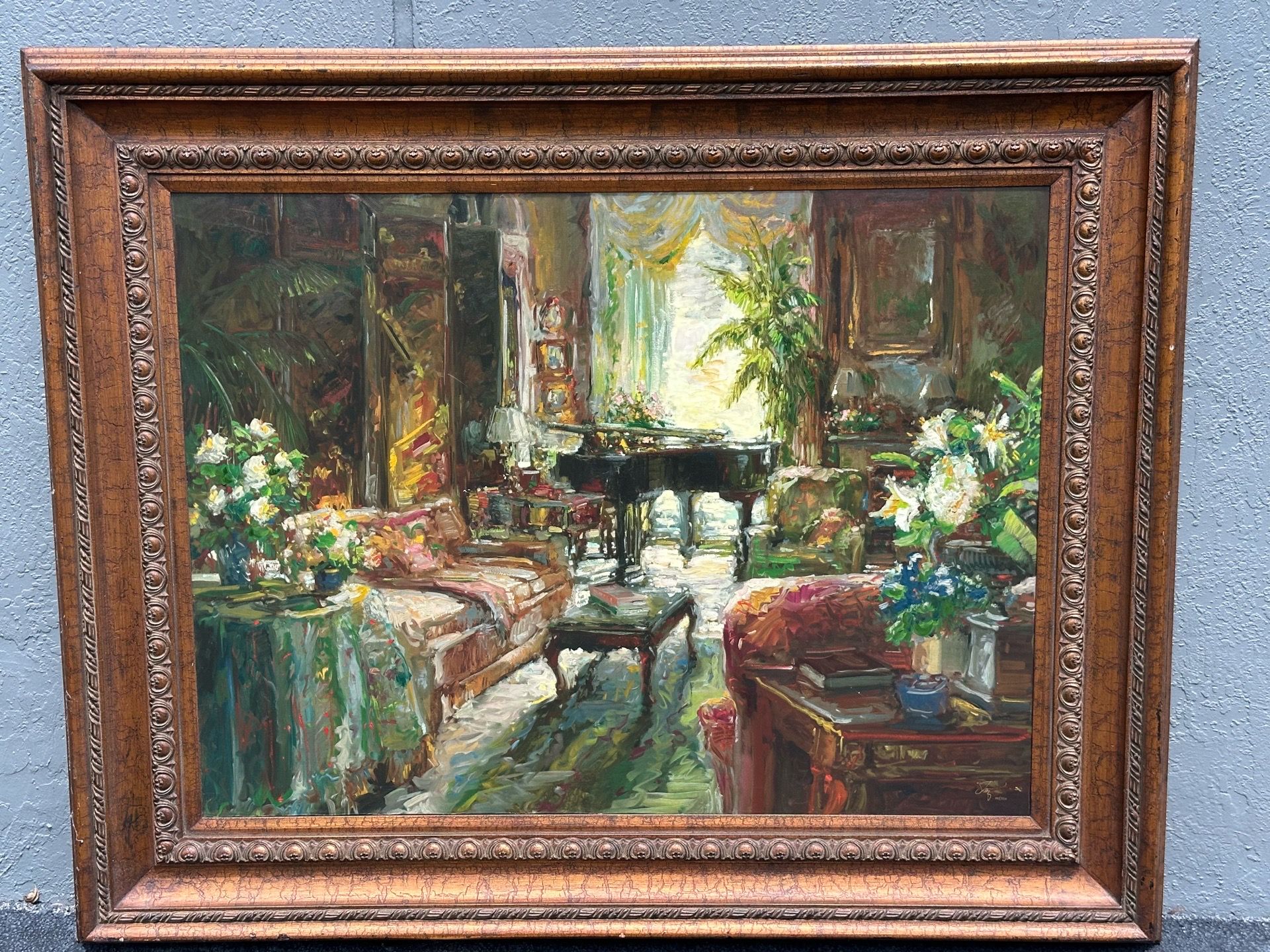 Stephen Shortridge Day Room Signed Limited Edt Canvas 193/220 Hand Embellished