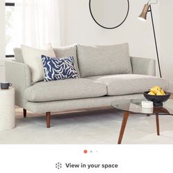 Burrard Grey Love Seat 