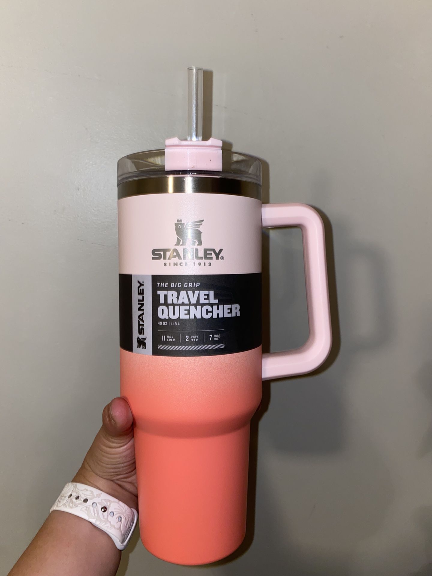 Stanley 40oz Adventure Quencher Reusable Insulated Stainless Steel Tumbler  (Petal/Coral Ombre) stock finder alerts in the US