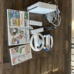 Nintendo Wii Bundle – 2 Remotes + Mario Kart + Sports Games