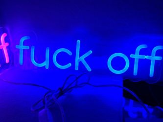 VERY BRIGHT NEON - FUCq OFF List $89. On Sale For $9