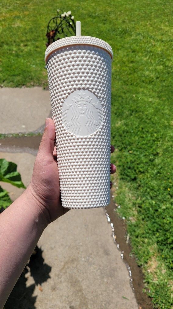 Starbucks White Cream Studded Cup Mexico Exclusive