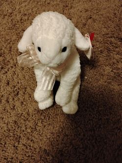 Ty Beanie Baby White Lamb Plush
