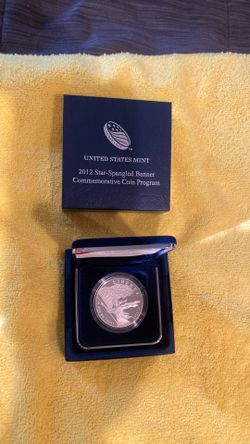 United States Mint 2012 Proof Silver $1 Star-Spangled Banner Commemorative Coin