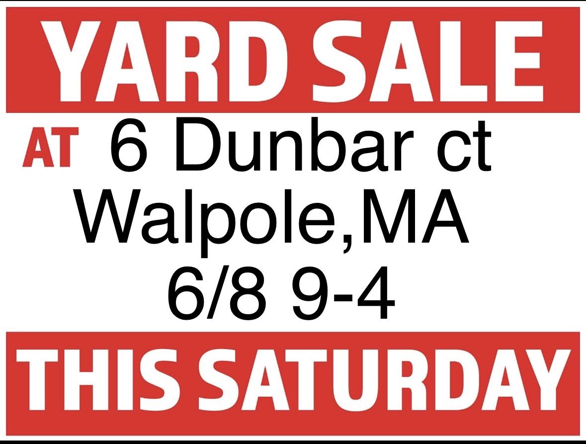 HUGE YARD SALE
