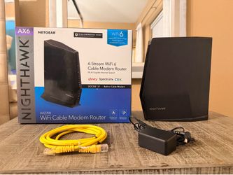 NETGEAR Nighthawk AX6 AX2700 WiFi 6 DOCSIS 3.1 Dual-Band Modem Router