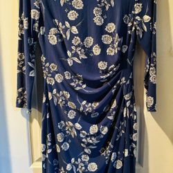 Blue with White Flag Dress by Chaps New size Small