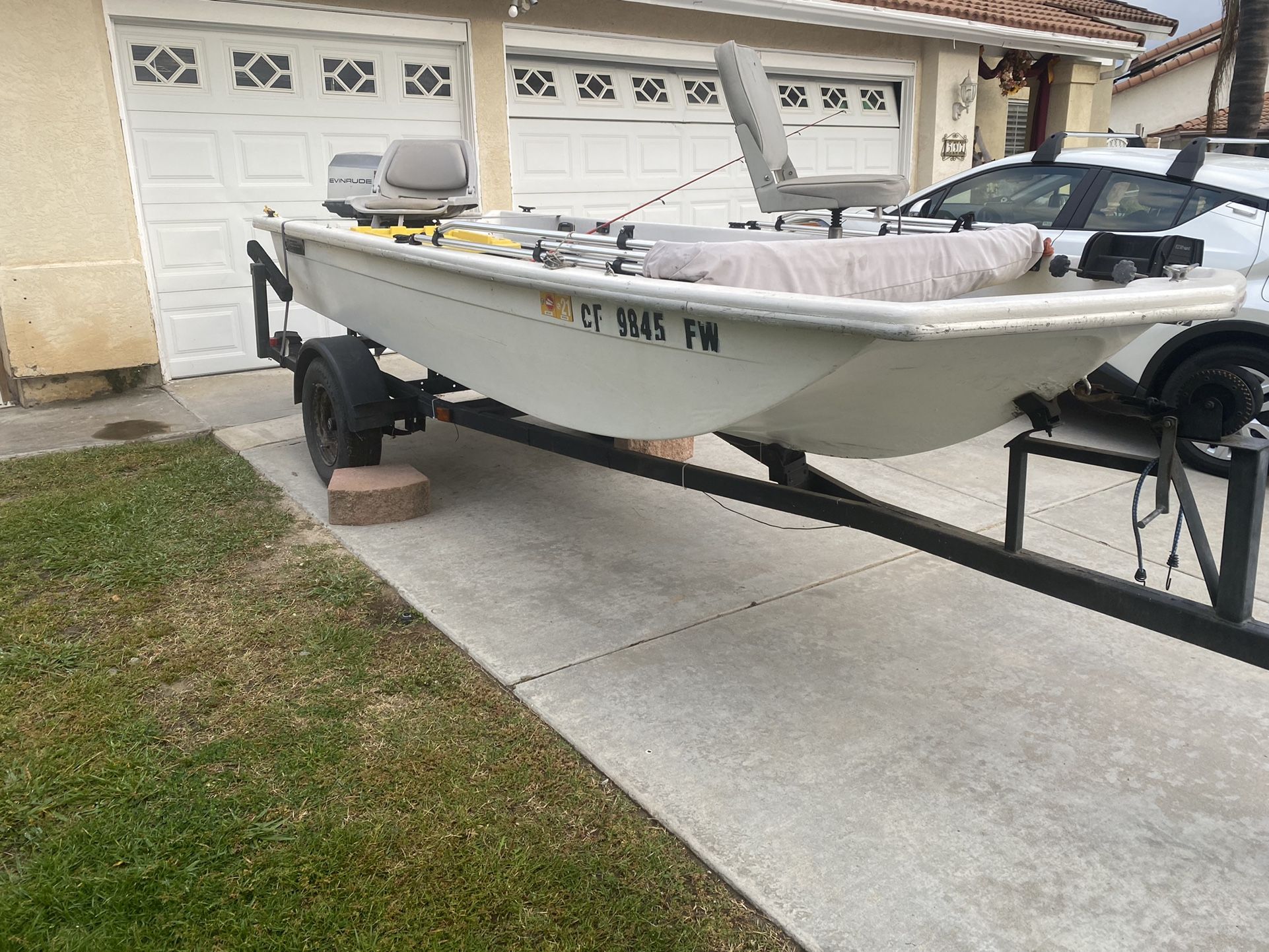 15 Foot Fishing Boat With Trailer 