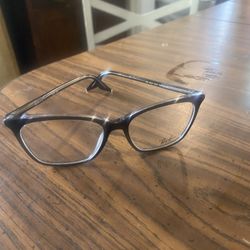 NEW Ray Ban  Eyeglasses Unisex Polished Black On Transparent Frame