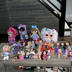 Assorted Variety Lot of Dolls! Monster High, Bratz, OMG LOL Much More